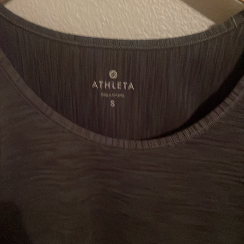 Athleta workout top sz s small woman’s heather grey - Picture 3 of 4